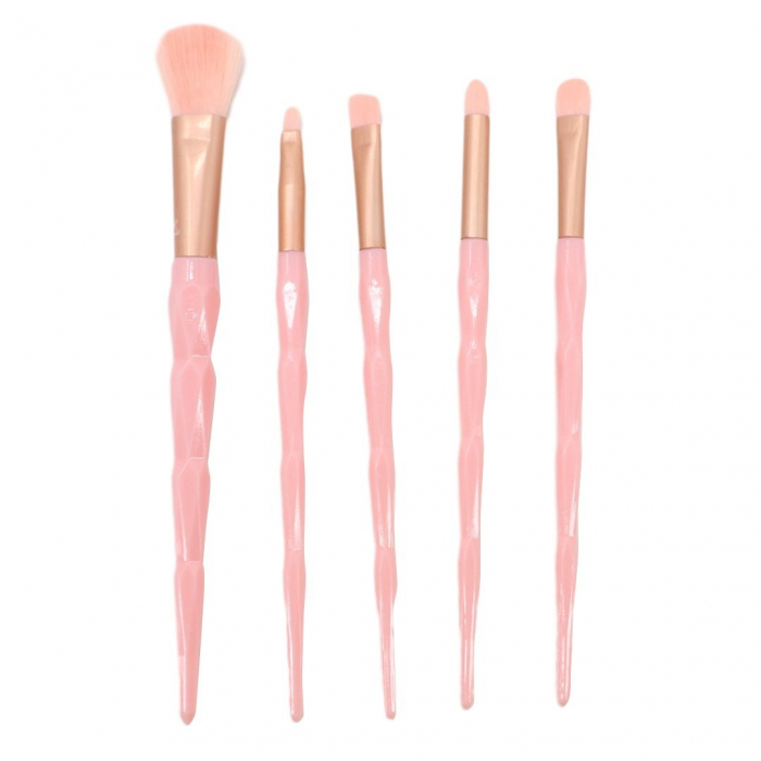 Set portabil cu 5 pensule machiaj SL-21036roz deschis [1]