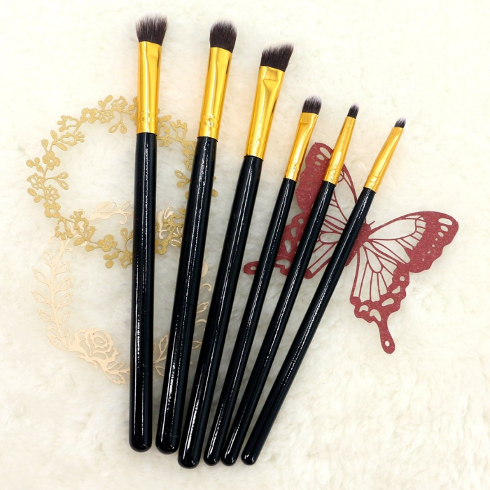 Set portabil cu 6 pensule machiaj SL-4006Cnegru [5]