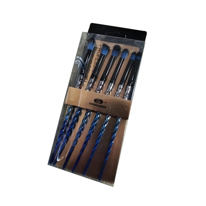 Set portabil cu 6 pensule machiaj SL-4006Calbastru [2]