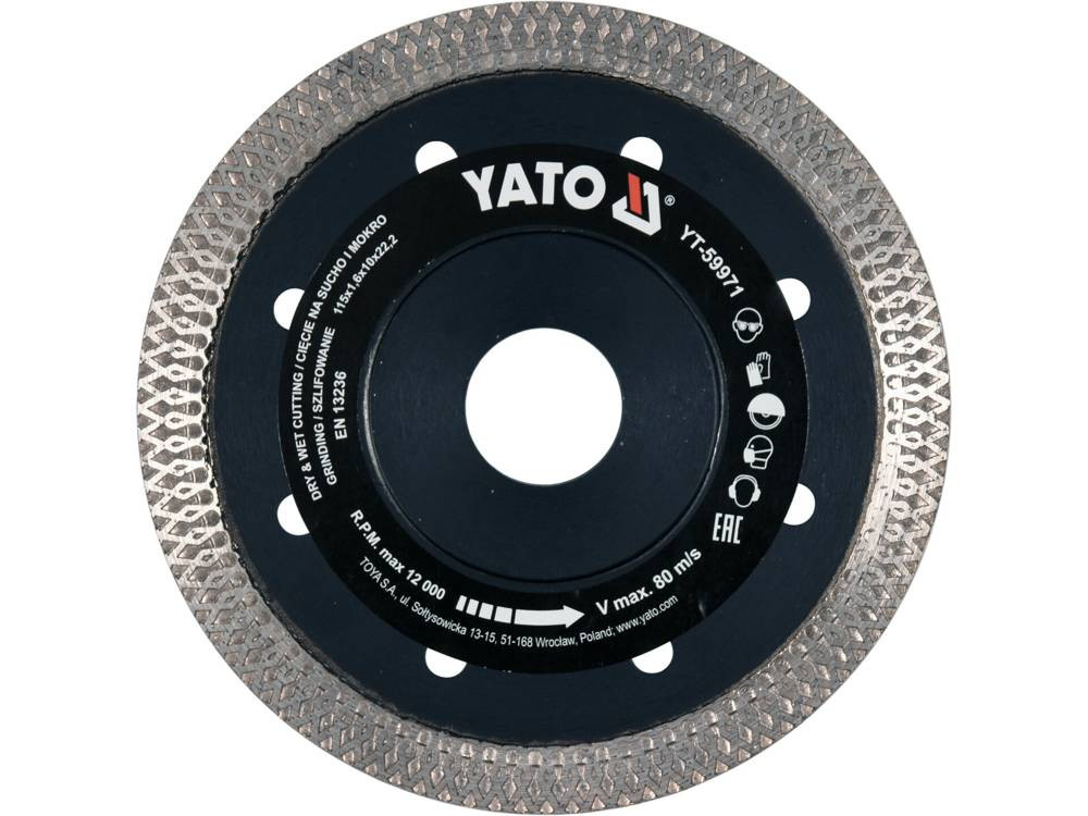 YATO disc diamantat, 115 x 22.2 x 1.6 mm (YT-59971)