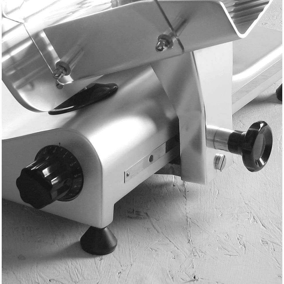 Feliator electric profesional, diametru lama 19,5 cm, Hendi Profi Line 195, grosimea taiere reglabila 1-12 mm, 200 W, carcasa aluminiu [2]