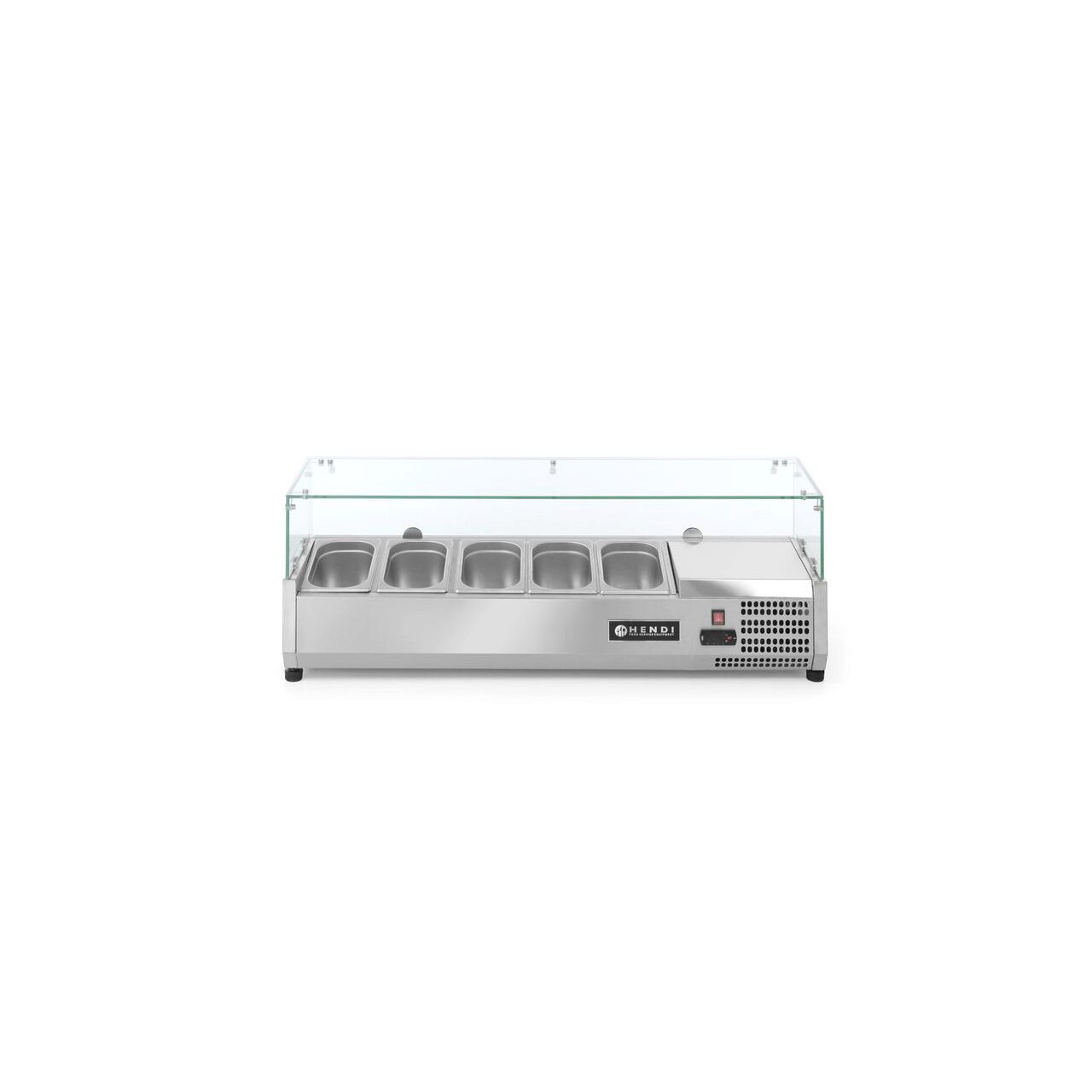 Vitrina frigorifica tip display, capacitate 5 x GN 1/4, ARKTIC by Hendi, corp inox, interval temperatura +2/+8 gr C,1200x335x(H)430 [1]