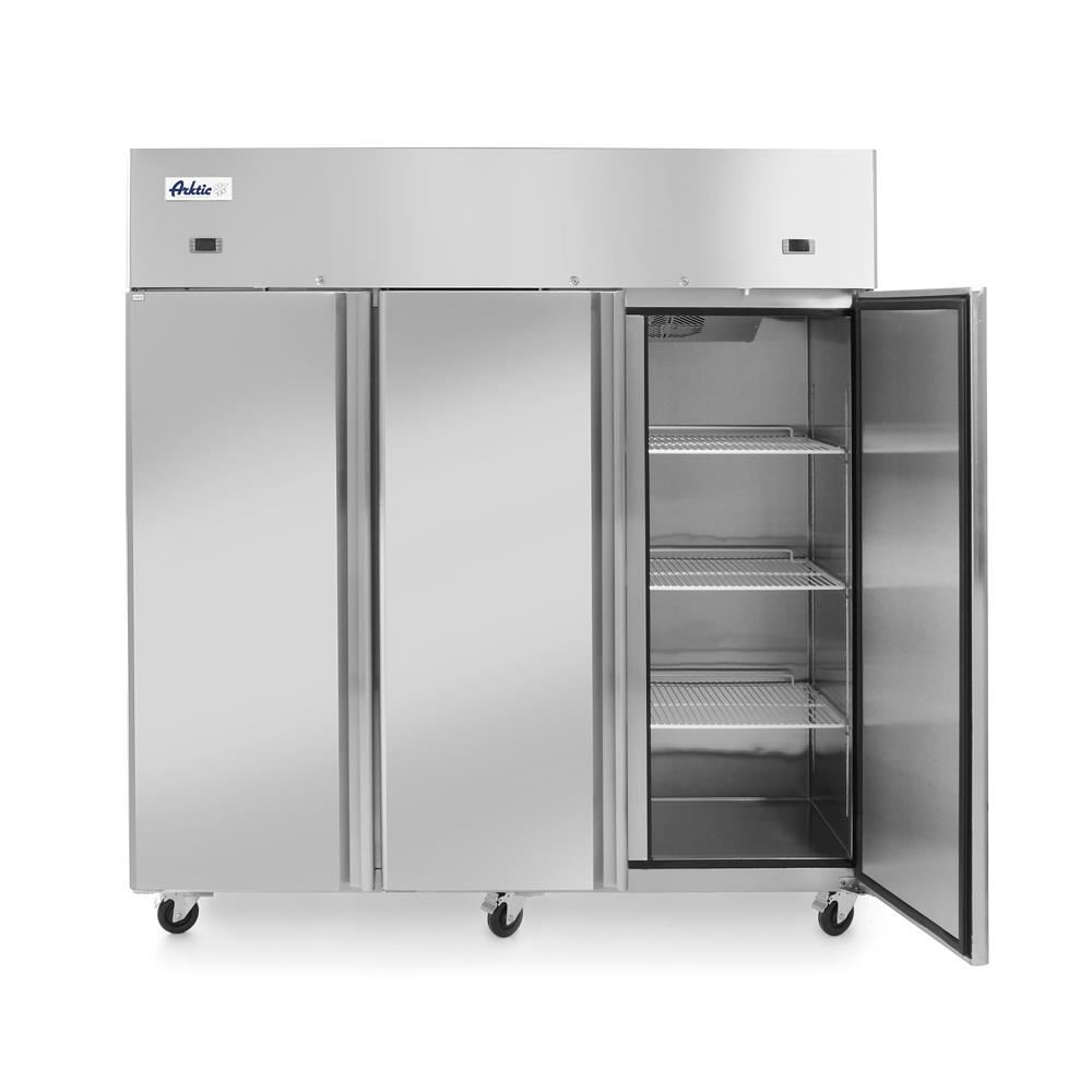 Frigider si congelator profesional Hendi Profi Line cu 3 usi 900+420 L 1800x745x(H)1950 mm otel inoxidabil -2/+8°C, -17˚/-22˚C 700 W 3 rafturi 525x530 mm incluse, Clasa energetica D [0]