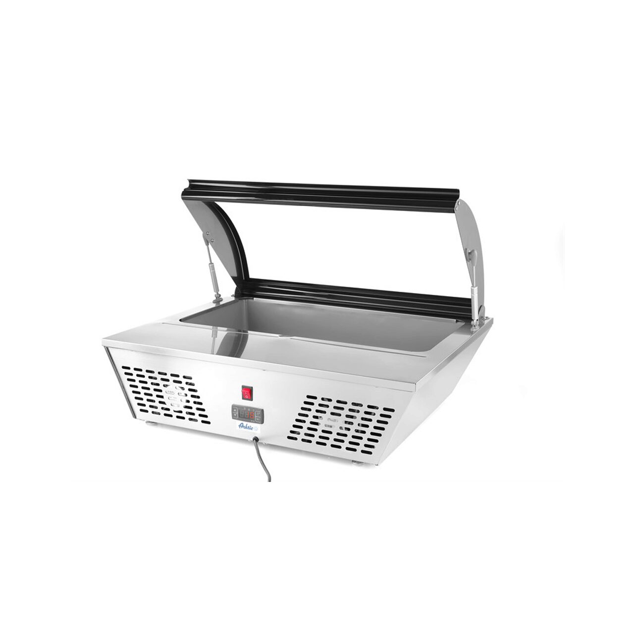 Vitrina frigorifica de prezentare salate, 67 lt, interval temp. 0-12 gr C, 105 W, corp inox, ARKTIC by Hendi, 767x612x(H)328 mm, Clasa energetica C [0]