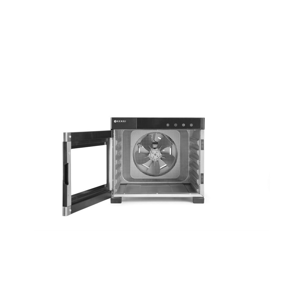 Deshidrator alimente Hendi Profi Line, 550 W, 6 tavi inox, temperatura reglabila 35-75 C, Gri, timer, panou de control digital [4]