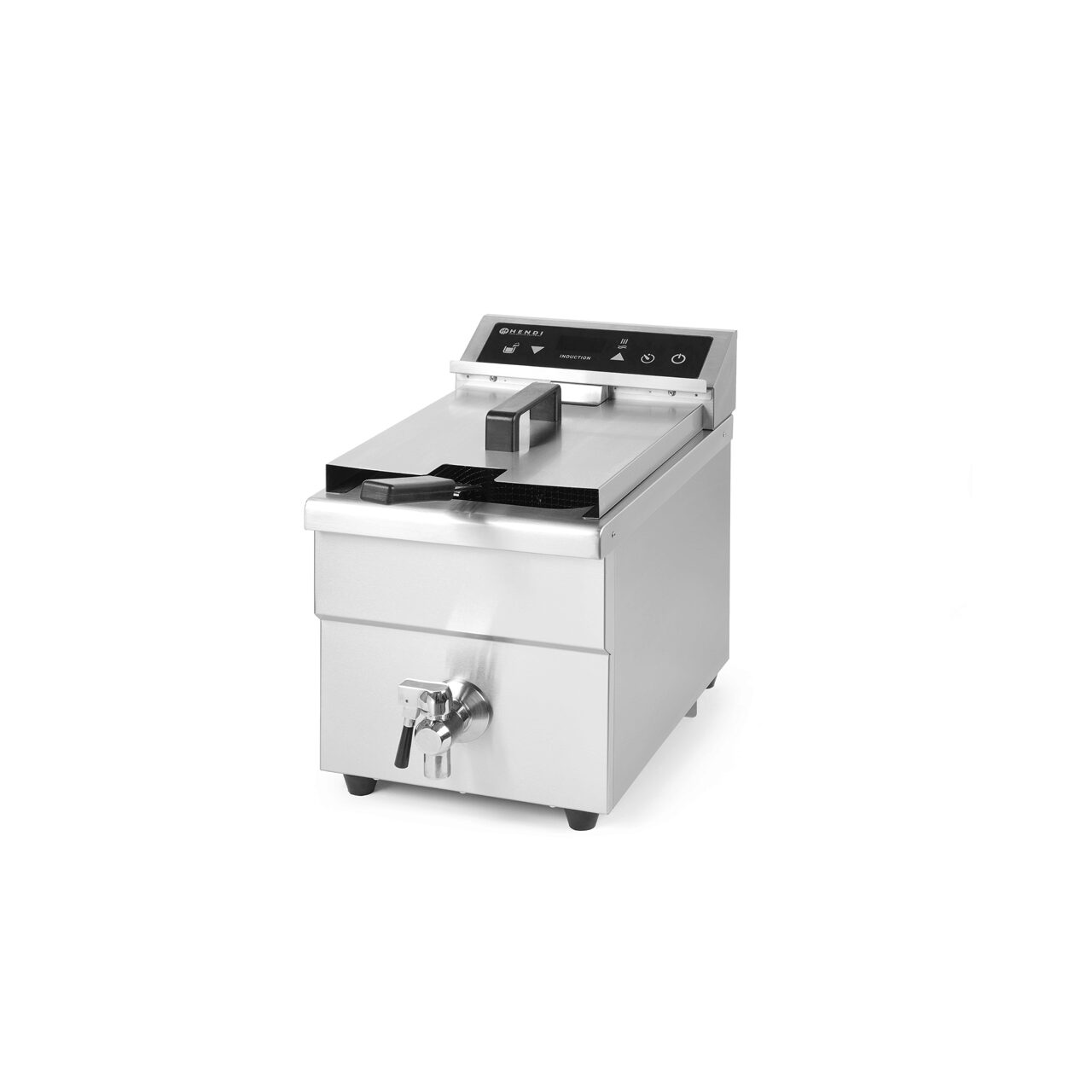 Friteuza cu inductie Hendi Kitchen Line, 8 lt, corp inox, 3500W, functie boost pentru incalzire rapida, Hendi, 290x485x(H)406mm [6]