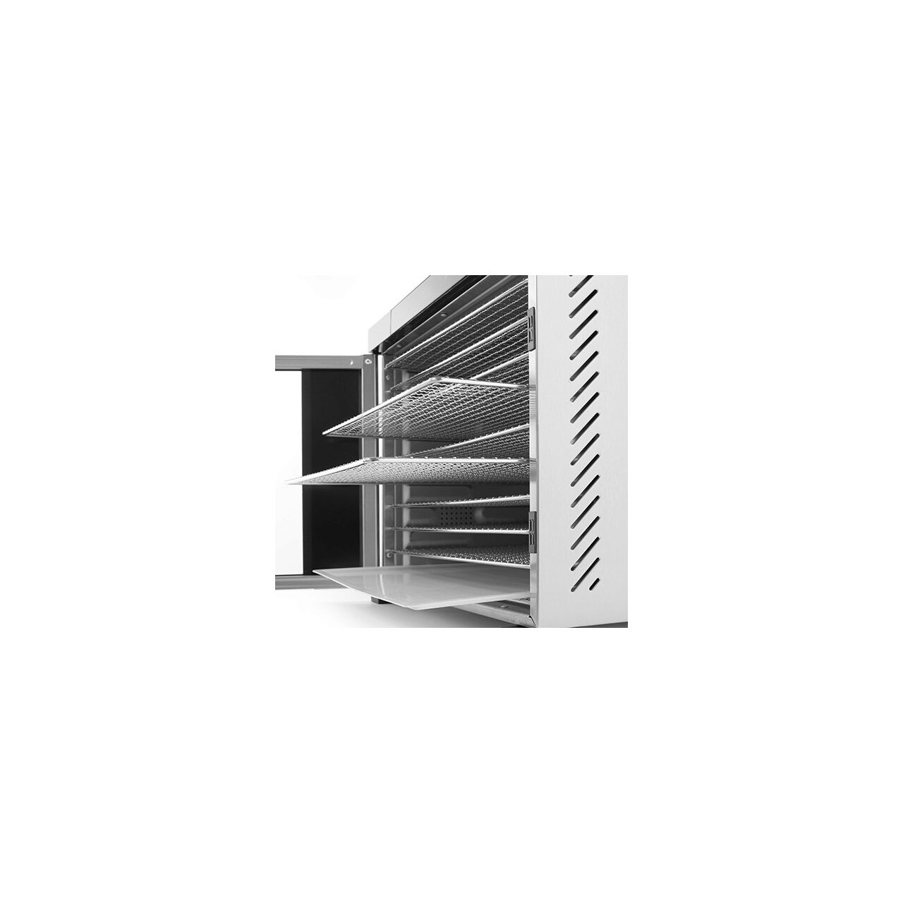Deshidrator alimente Hendi Profi Line, 550 W, 6 tavi inox, temperatura reglabila 35-75 C, Gri, timer, panou de control digital [6]