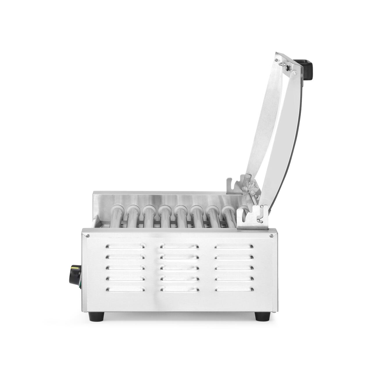 Grătar rulant pentru cârnați, 1 zonă cu capac economizor de energie, HENDI, 9 role, 230V/790W, 566x450x(H)259mm [2]