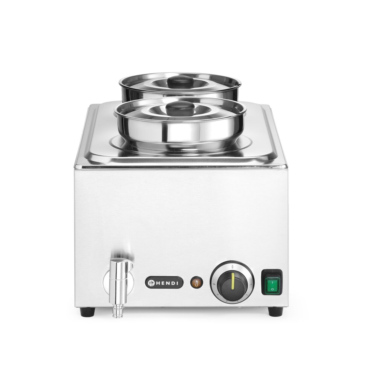 Echipamente bucătărie caldă - Bain-marie HENDI Ranger + 2x recipiente de 4L cu capac, 8L, 220-240V/1000W, 604x332x(H)315mm