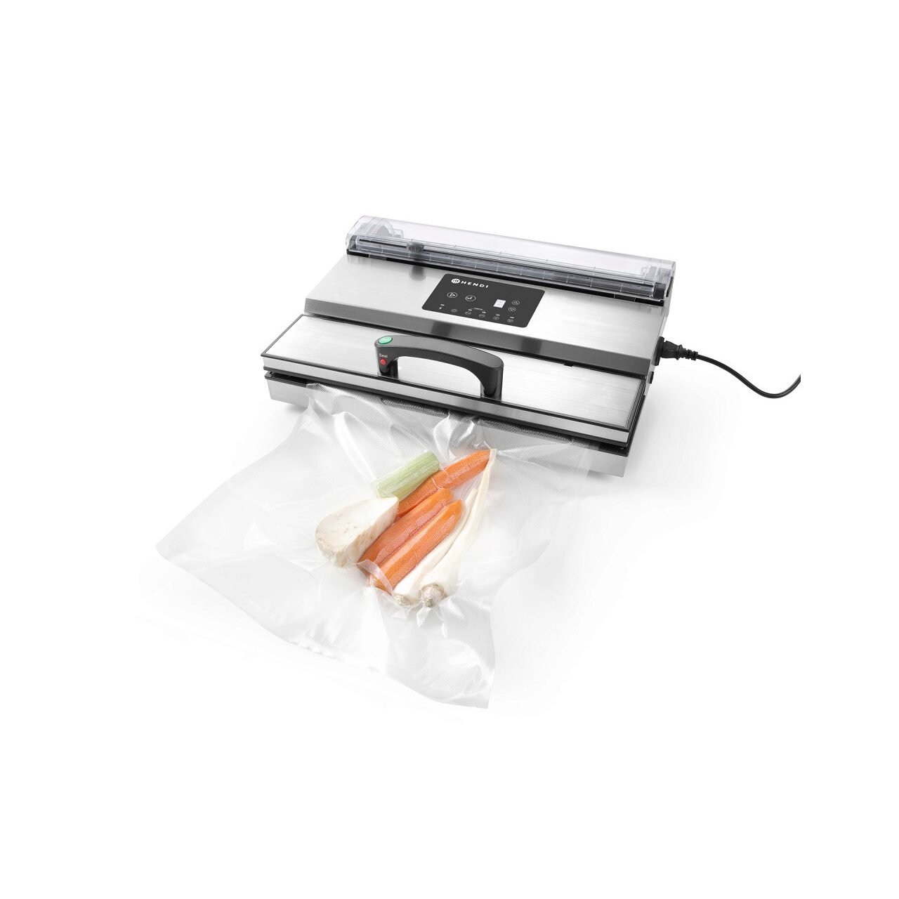 Aparat de vidat profesional Hendi Kitchen Line, 550W, pompa dubla de capacitate mare 16lt/min, inox, 490x260x(H)145 mm [1]