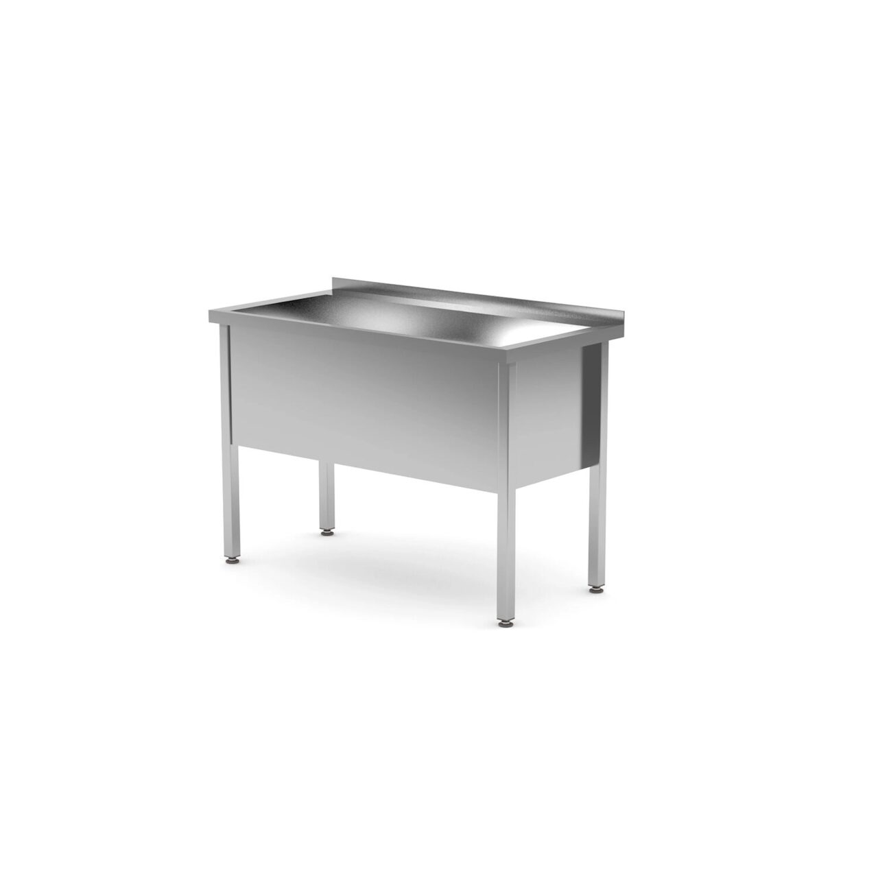 Echipamente Profesionale Bucatarie - Spalator cu 1 Cuva Mare - sudata, adancime: 600 mm, bazin: 400 mm, otel inoxidabil, Hendi, Profi Line, 1200x600x(H)850 mm