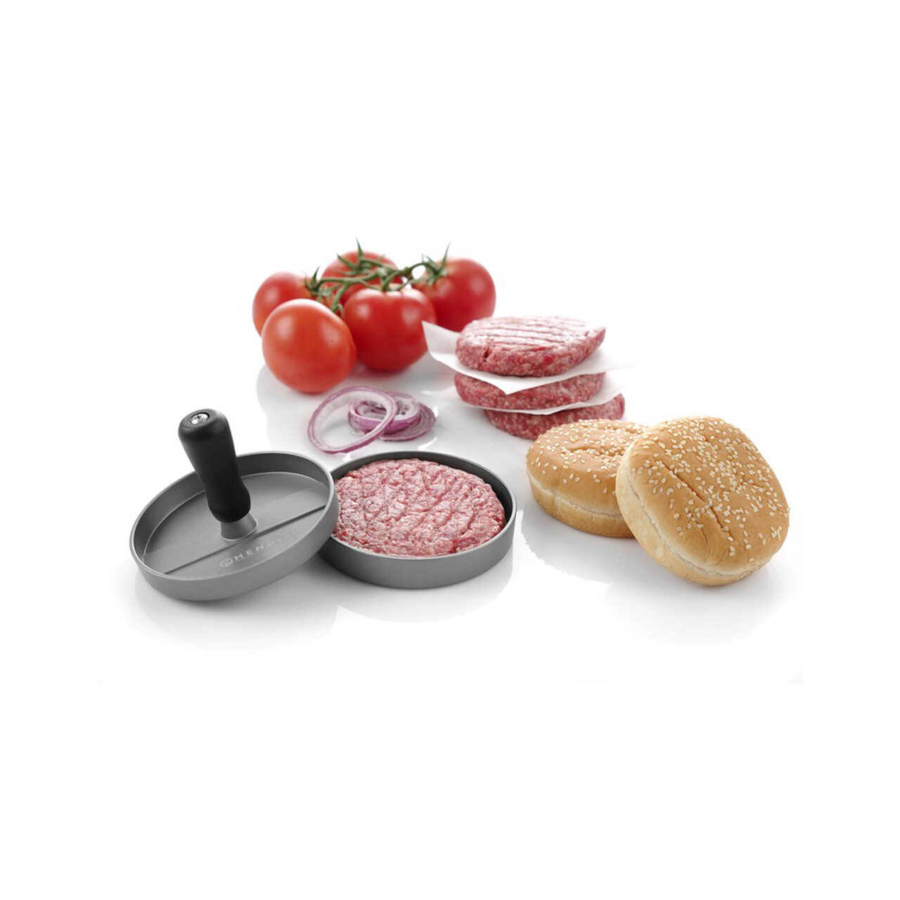Presa hamburger, diametru 120 mm, din aluminiu cu strat anti-aderent, Hendi [1]