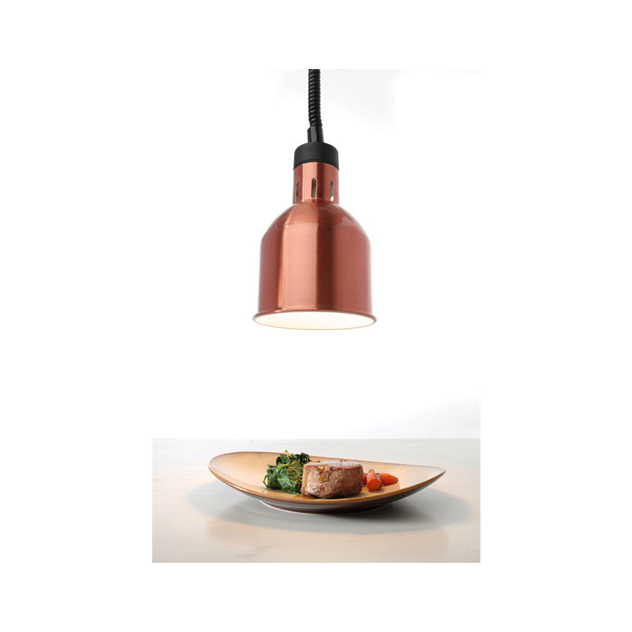 Lampa de incalzire cilindrica, finisaj cupru ø175x(H)250 [4]