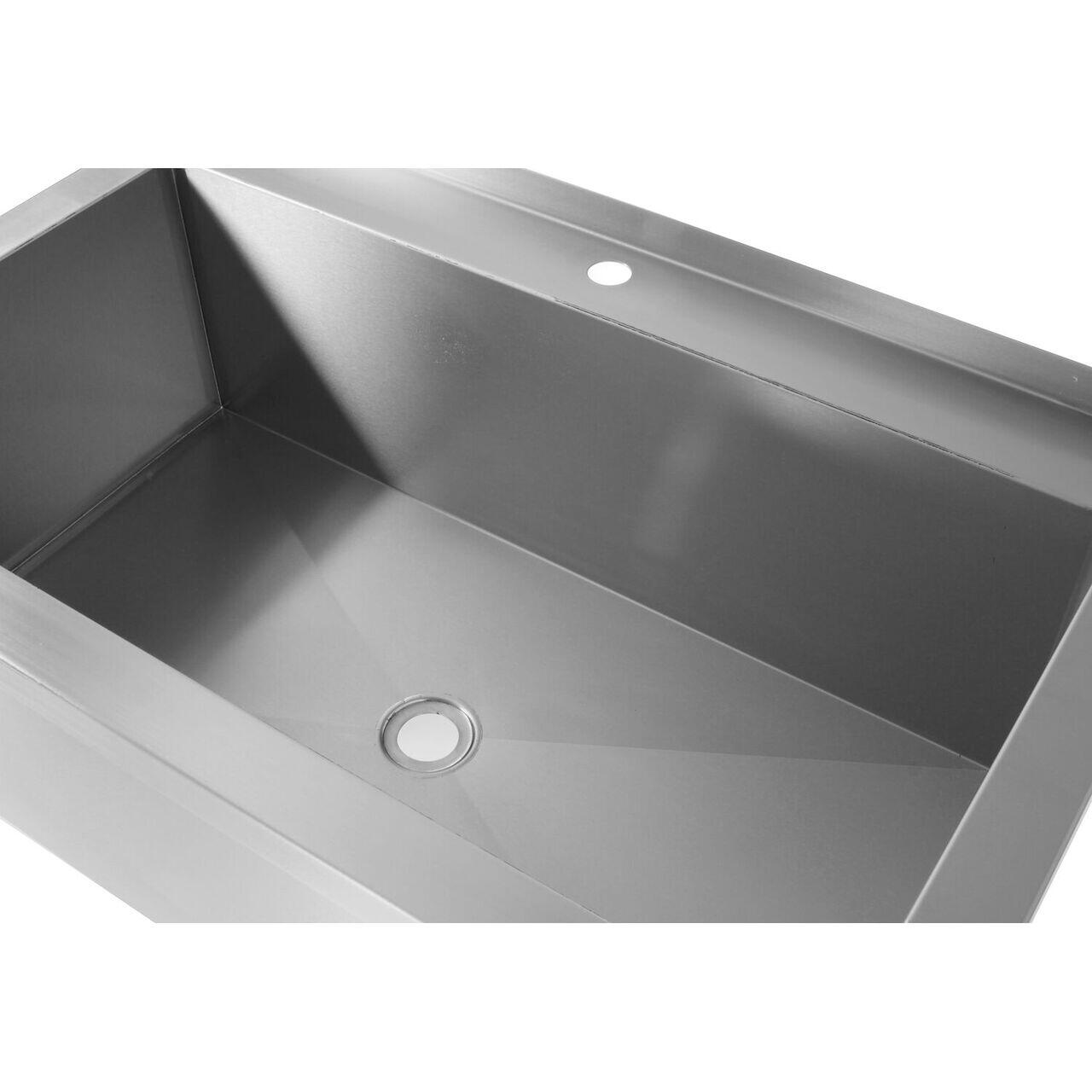 Masa cu un singur bazin - sudata, adancime: 700 mm, bazin: 300 mm., HENDI, Profi Line, 1000x700x(H)850mm [1]