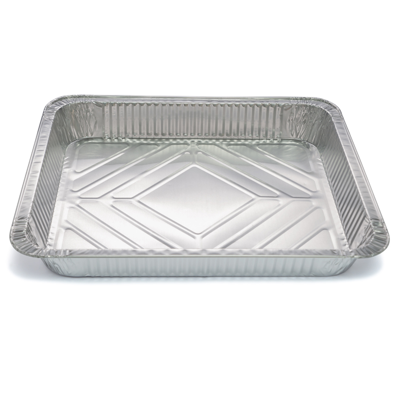 Tavi Aluminiu - Tava aluminiu, 398 x 338 x 50 mm, capacitate 4750 cc