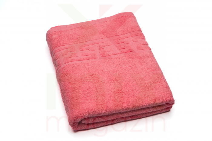 Prosop baie 70x130 cm, 400 gr/mp , produs in pakistan , 100% bumbac ,culori disponibile: roz [1]
