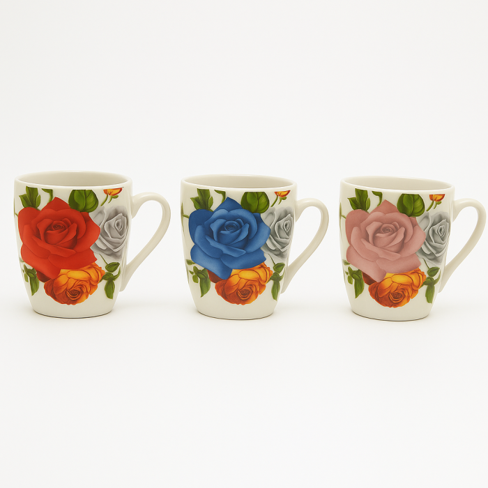 Cana ceramica cu decor floral 220 ml, diverse modele [1]