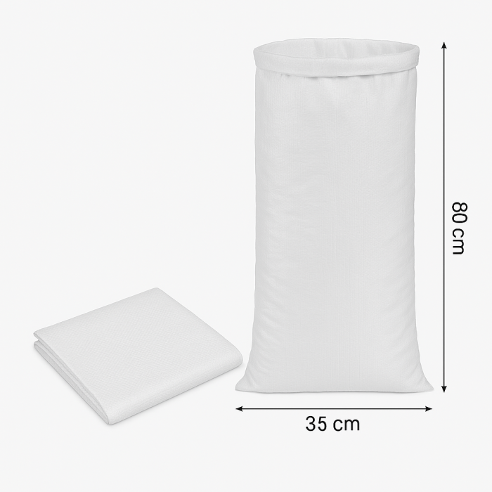 Saci Rafie 35x80 cm, Alb - 100 Buc / Set [1]