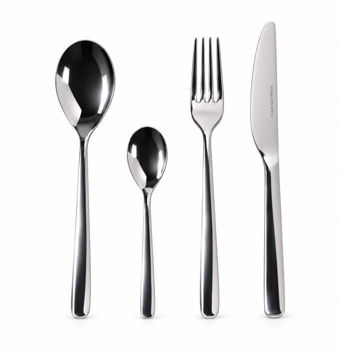 Set de tacâmuri din inox, 24 de piese Elegance [2]