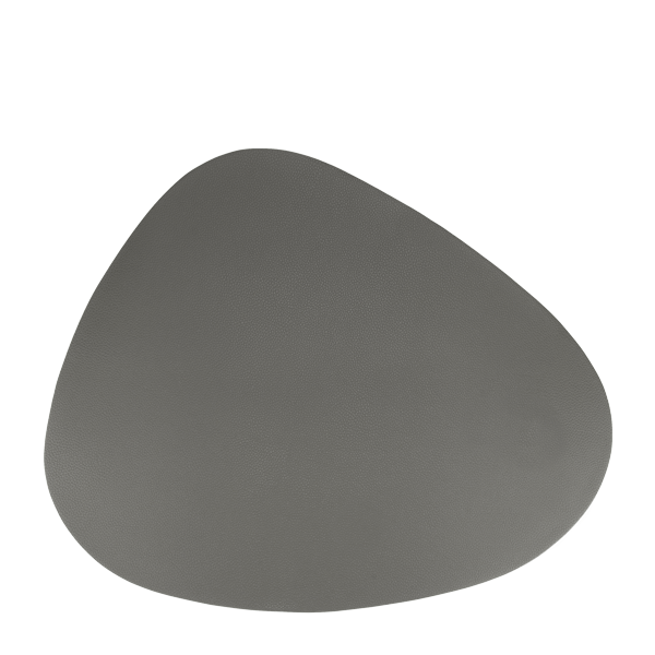 Suport de masa din piele, asimetrice, GREY, 45 x 37 cm - 6 Buc / Set [1]