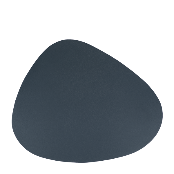 Suport de masa din piele, asimetrice, DARK BLUE, 45 x 37 cm - 6 Buc / Set [1]