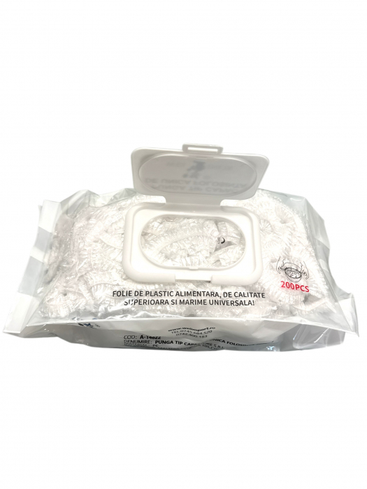 Folii Protecție Alimentară de Unica Folosinta Tip Capac – 200 bucăți / Pachet [3]