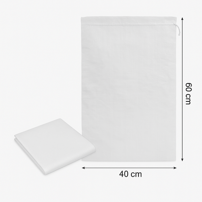 Saci Rafie 40x60 cm, Alb - 100 Buc / Set [1]