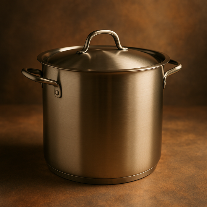 Oala inox profesionala GASTRO cu capac pentru supe si ciorbe, 17 L [2]