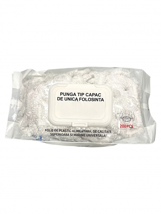 Folii Protecție Alimentară de Unica Folosinta Tip Capac – 200 bucăți / Pachet [2]