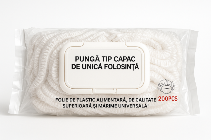 Folii Protecție Alimentară de Unica Folosinta Tip Capac – 200 bucăți / Pachet [1]