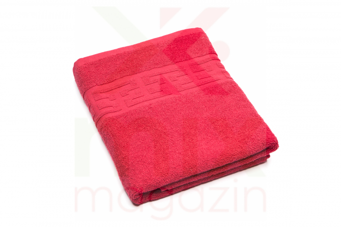 Prosop baie 70x130 cm, 400 gr/mp , produs in pakistan , 100% bumbac ,culori disponibile: rosu [1]