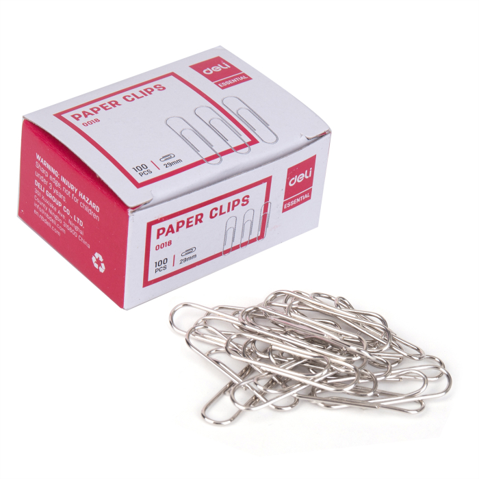 Agrafe metalice Deli 29 mm – 100 buc/cutie [2]