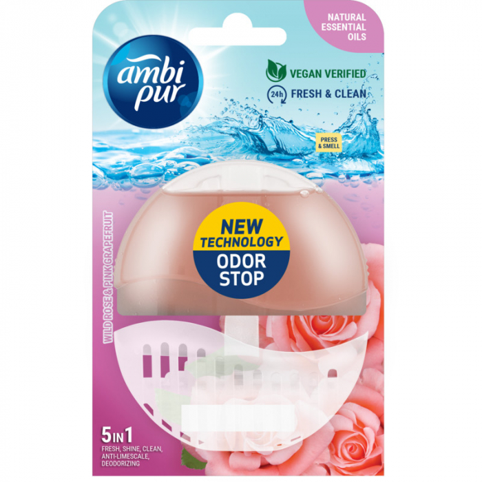Ambi pur odorizant wc 5in1 55ml wild rose [1]