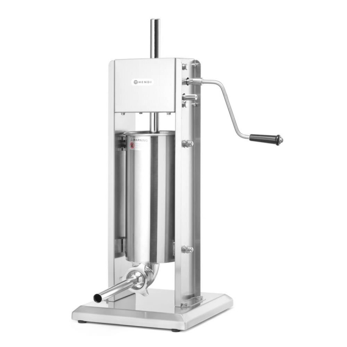 Aparat profesional de umplut cârnați, inox, capacitate 5 kg, 4 pâlnii incluse [7]