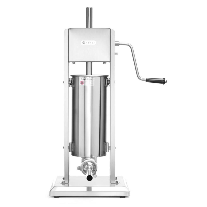 Aparat profesional de umplut cârnați, inox, capacitate 5 kg, 4 pâlnii incluse [6]