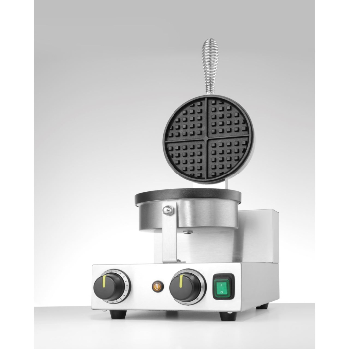 Aparat vafe/waffles rotunde Hendi, diametru 19cm, 1000w, timer, termostat reglabil, 2500x3800x(h)5900mm [7]
