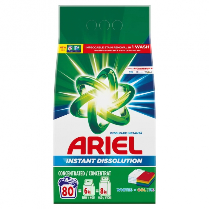 Ariel detergent rufe automat 6kg white color 80spalari [1]