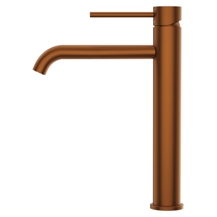 Baterie De Chiuveta, Balneo, Model 2, Corp Din Otel Inoxidabil Aisi 304, Cartus Ceramic De Inalta Calitate, Perlator Standard, Operare Cu Un Singur Maner, 40 mm x 178 mm x 282 mm, Cupru [3]