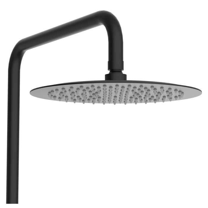 Baterie De Dus, Balneo, Corp Din Otel Inoxidabil Aisi 304, Cartus Ceramic, Diametru 35 mm, Dus Rotativ 90° Cu Comutator De Functii, Aerator Economisitor De Apa, 150 mm x 560 mm x 1016 mm, Negru [5]