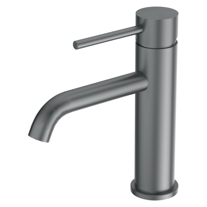 Baterie pentru chiuvetă baie Balneo Model 1, Gun Metal, inox AISI 304, monocomandă, cartuș ceramic [3]
