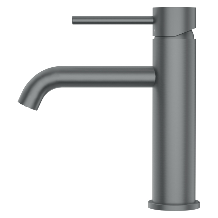 Baterie pentru chiuvetă baie Balneo Model 1, Gun Metal, inox AISI 304, monocomandă, cartuș ceramic [4]