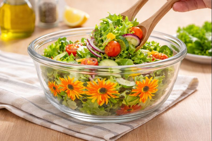 Bol Decorativ din Sticlă Galaxy – Model Floarea Soarelui, Mac sau Flamingo – 800ml [5]