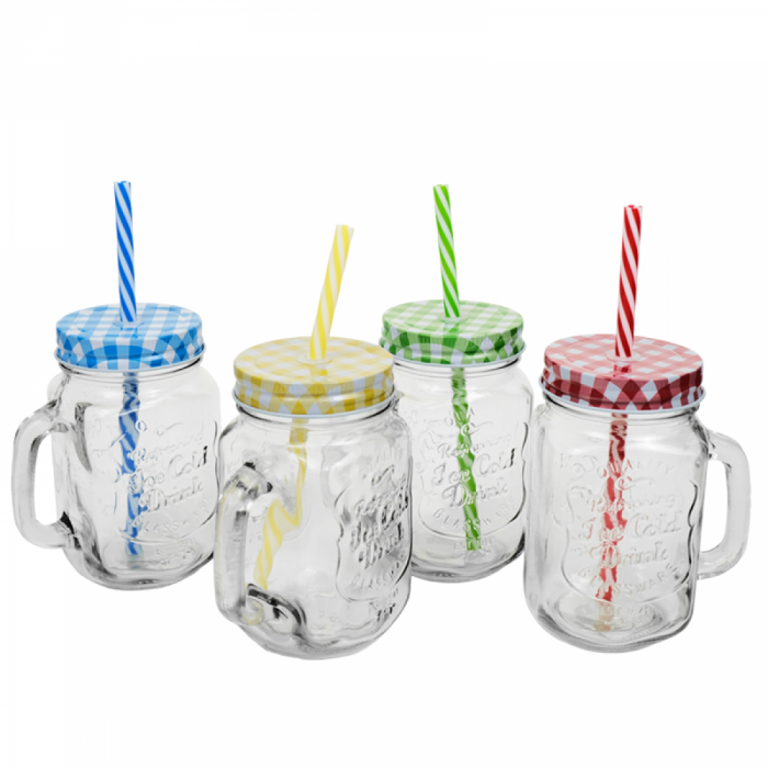 Borcan Limonadă cu Capac 500 ml – Stil Vintage și Funcționalitate pentru Băuturile Tale Răcoritoare [2]