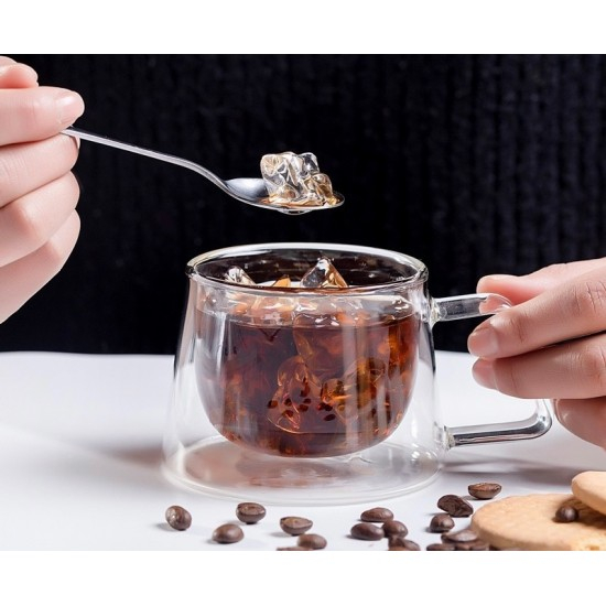 Cana cafea sticla perete dublu 200ml [2]