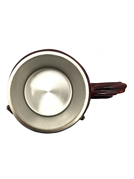 Cana de Bere Cap Craniu Pirat Inox+Rasina, 400 ML [2]