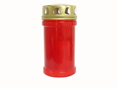 Candela cu capac 30ll rosu 8buc/set [2]