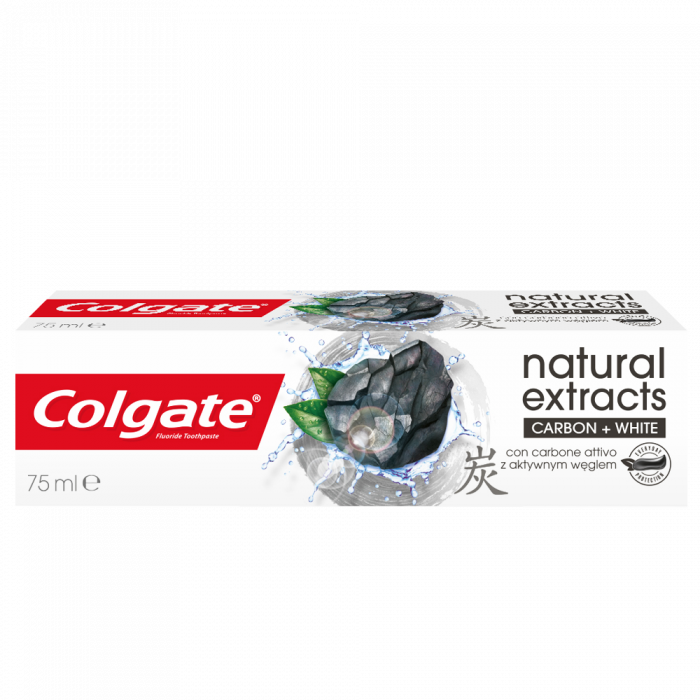 Colgate pasta dinti 75ml natural extract charcoal shine [1]