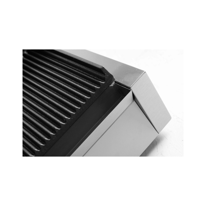 Contact grill Panini, profesional, Hendi, 2200W, partea superioara si cea inferioara striate, din fonta cu invelis ceramic, suprafata grill 340 x 230 mm [5]