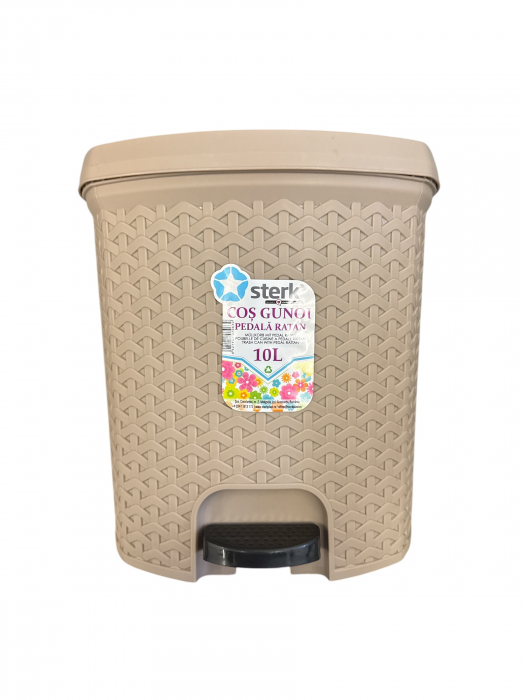 Cos gunoi pedala ratan 10l sterk [2]