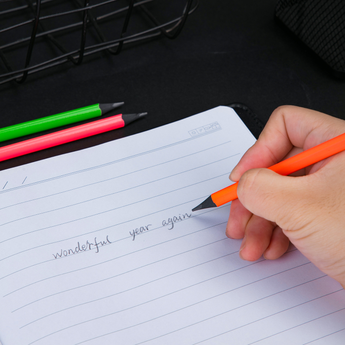 Creion grafit fără lemn HB Neon Deli, diverse culori [9]